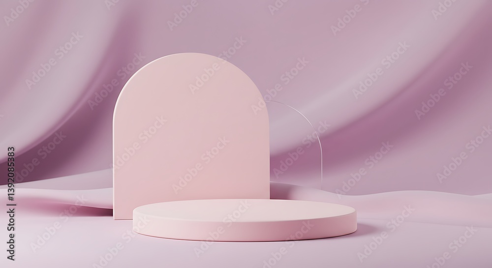 Blush Hues: A 3D Render of Soft Minimalism AI Generated Blush Hues: A 3D Render of Soft Minimalism AI Generated