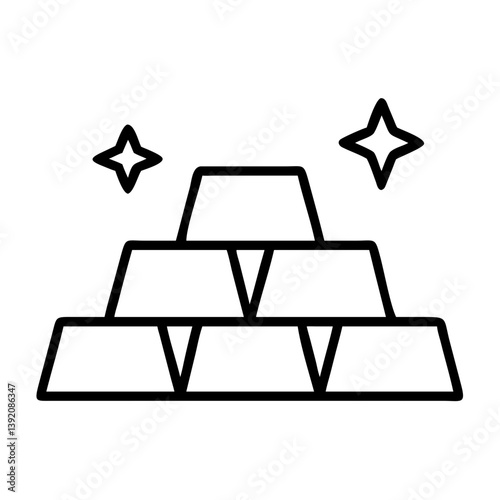 Gold bars wealth finance investment treasure riches savings bullion stack shiny money asset value concept