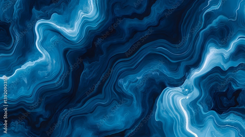 Obraz premium Abstract Blue Marble Texture Background