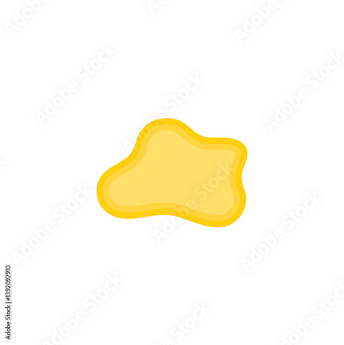 puddle of honey, urine or gasoline liquid. Vector illustration.