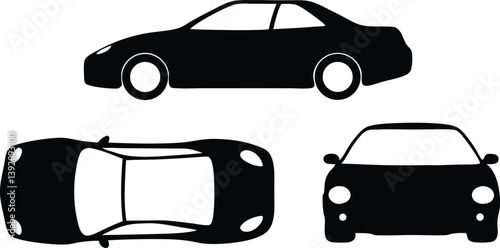 A set of Vector illustrations of the Cars