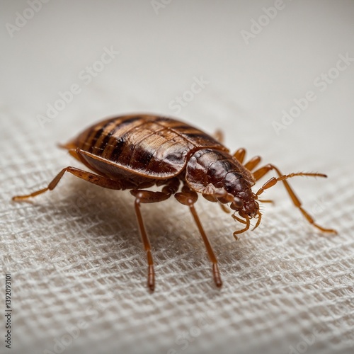 bug on a black background