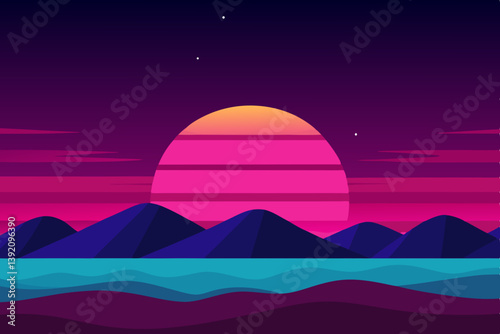 sunrise over the ocean