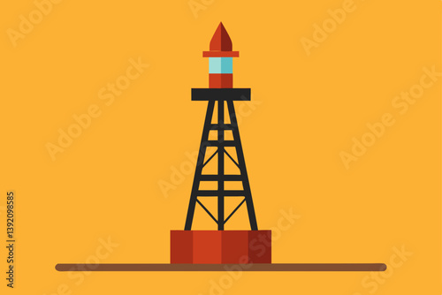 lighthouse silhouette vector