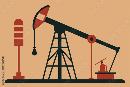 oil pump vector