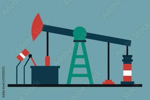 oil pump jack in the field
