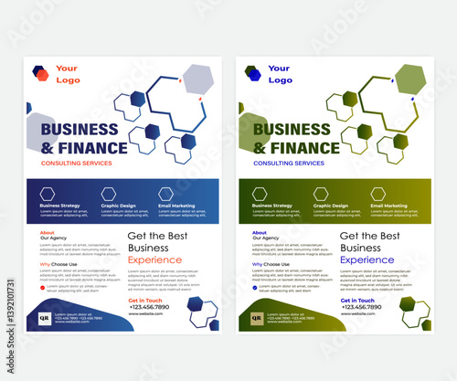 Tax preparation consulting social media post design income tax return financial service business poster banner template illustration