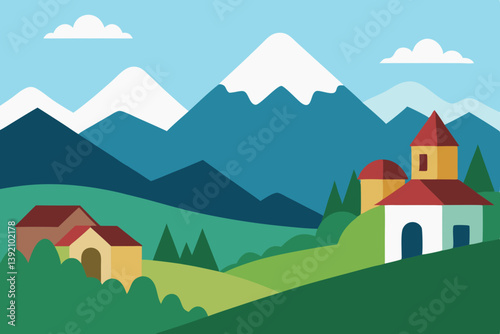 house in the mountains