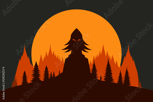 vector illustration of a buddhist temple
