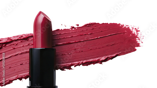 red lipstick isolated on white background PNG. GENERATIVE AI