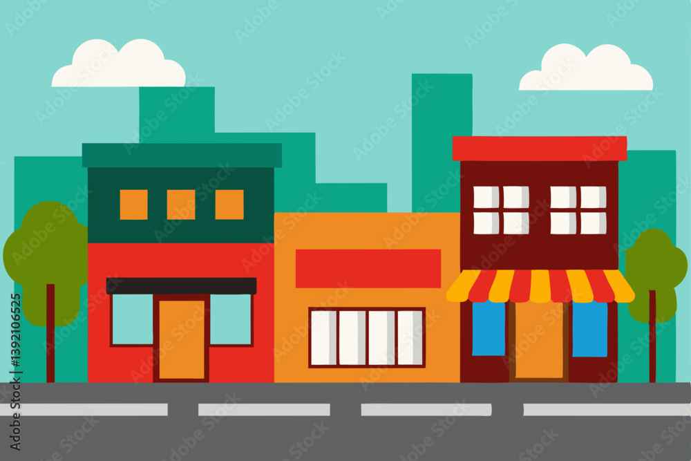 vector illustration of a modern building vector illustration of a modern building