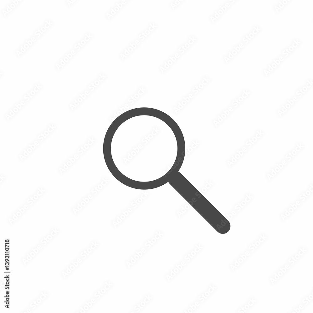 Loupe icon vector. Magnifying glass in flat style. Search sign concept. Loupe icon vector. Magnifying glass in flat style. Search sign concept.