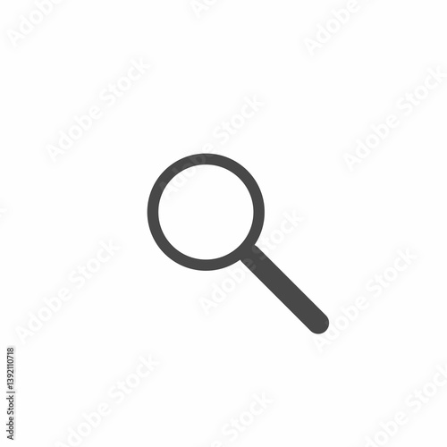 Loupe icon vector. Magnifying glass in flat style. Search sign concept.