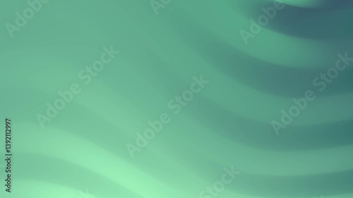 Abstract Teal Wave Background: Serene Green Undulations