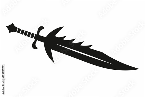 sword silhouette vector