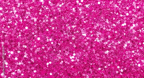 Hot Pink Sequins Shimmering Texture A Sparkling Sea Of Pink Sequins Vibrant Pink Sequins Close Up Shimmering Pink Glitter Texture Dazzling Pink Sequin Background AI Generated
