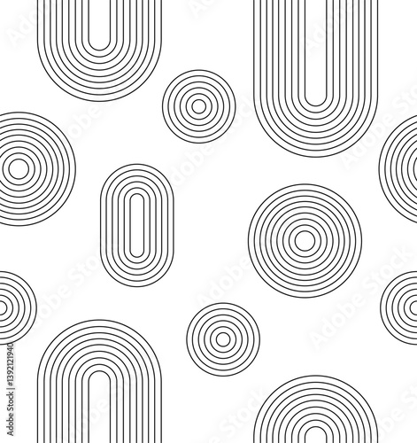 Vector seamless geometric pattern.Linear pattern. Wallpapers for your design. Vector illustration.