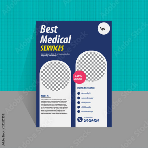 Healthcare Clinic Flyer – Professional A4 Design