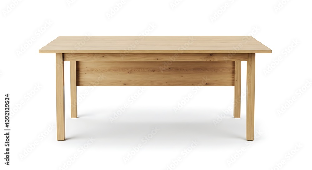 Simple Elegance: Light Wood Table Design AI Generated Simple Elegance: Light Wood Table Design AI Generated