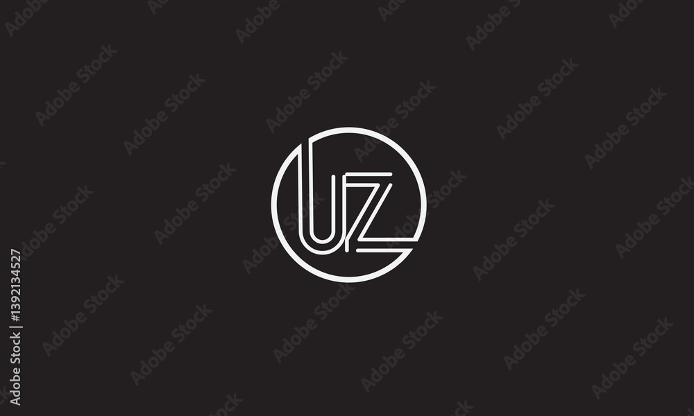 UZ, ZU, U, Z Abstract Letters Logo Monogram UZ, ZU, U, Z Abstract Letters Logo Monogram