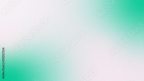 White mint green emerald jade soft abstract background. Color gradient ombre blend. Smooth blur haze. Bright light glow dreamy pastel shimmer mist. Noise grain mesh. Fresh cool airy fade art.