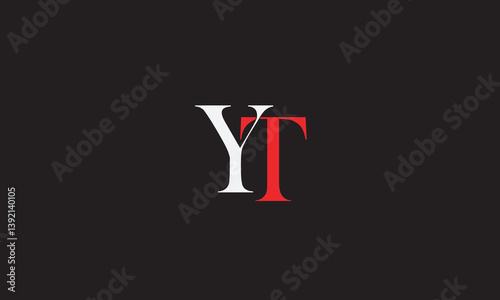 YT, TY, T , Y , Abstract Letters Logo Monogram	