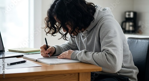 Student Studying at Home HD minimal Creating an Efficient Learning Environment with Productivity Tips