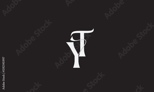 YT, TY, T , Y , Abstract Letters Logo Monogram	