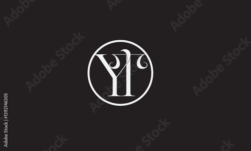 YT, TY, T , Y , Abstract Letters Logo Monogram	