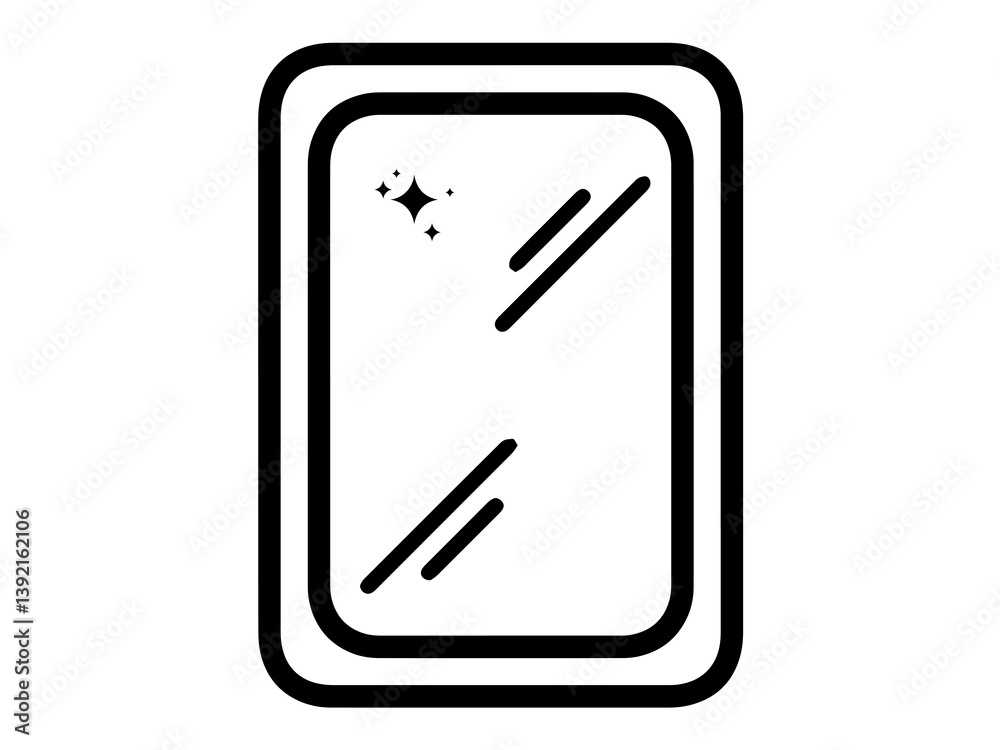 Mirror design lineart Mirror design lineart