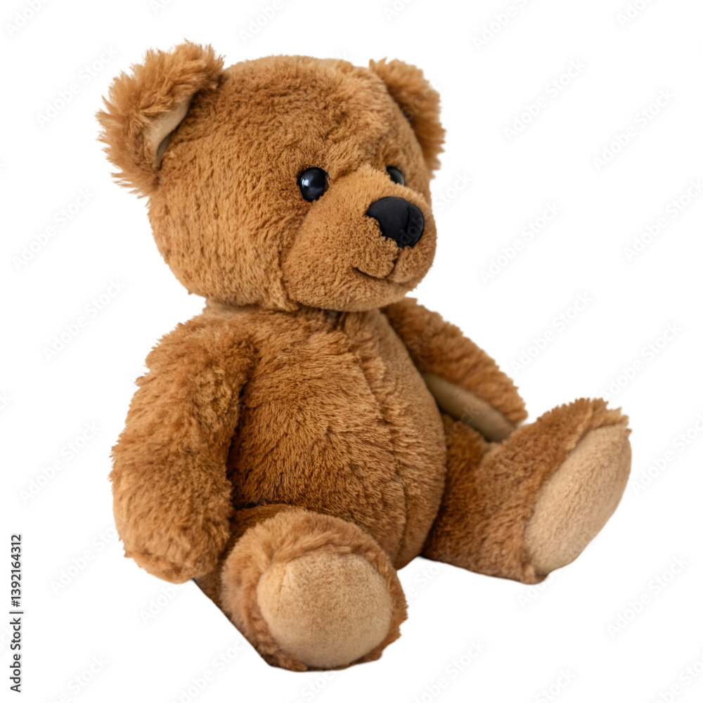 Fototapeta premium Teddy bear toy isolated on transparent background