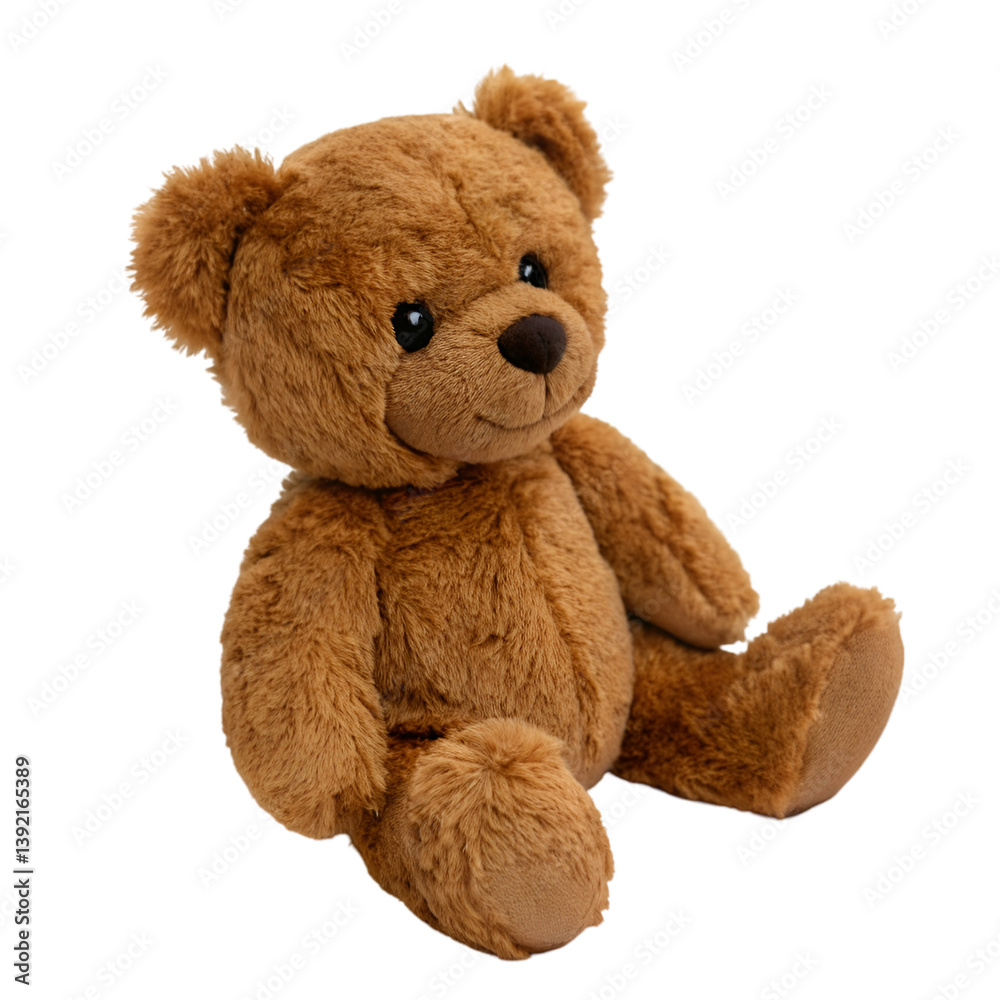 Fototapeta premium Teddy bear toy isolated on transparent background