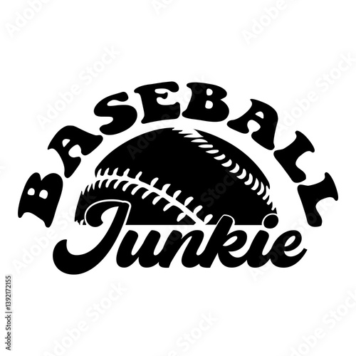 Baseball junkie SVG Design
