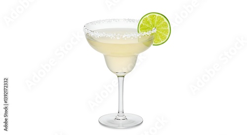 Wallpaper Mural Margarita glass mockup with a salted rim and a lime slice on the edge Torontodigital.ca
