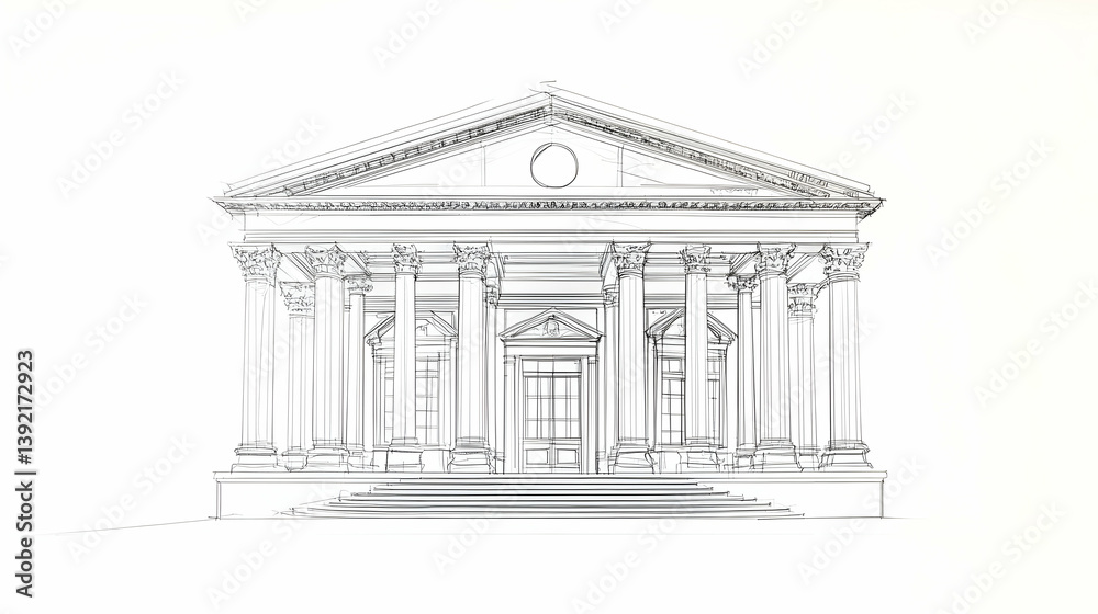 Fototapeta premium building and drawing illustration