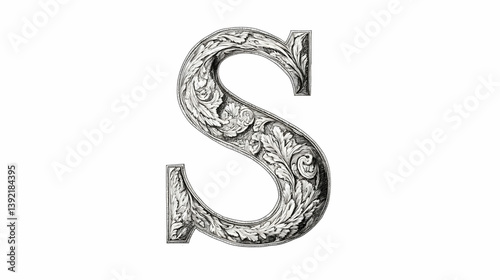 Wallpaper Mural drawing of the letter s illustration Torontodigital.ca