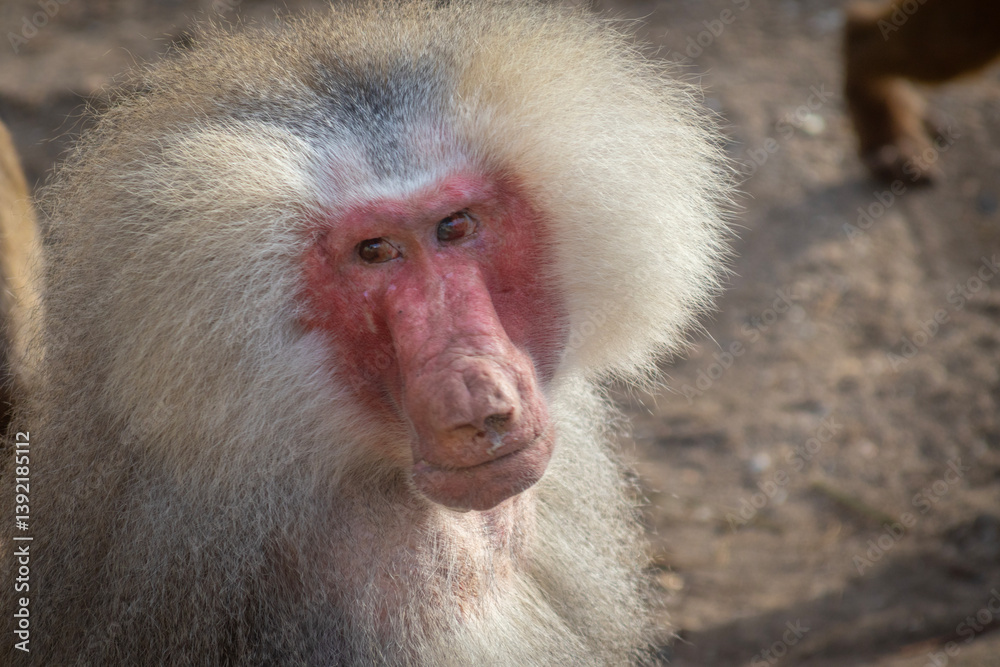 Obraz premium close up of a baboon face