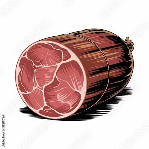 Smoked Bologna Slice – Oklahoma Prime Rib Art Print