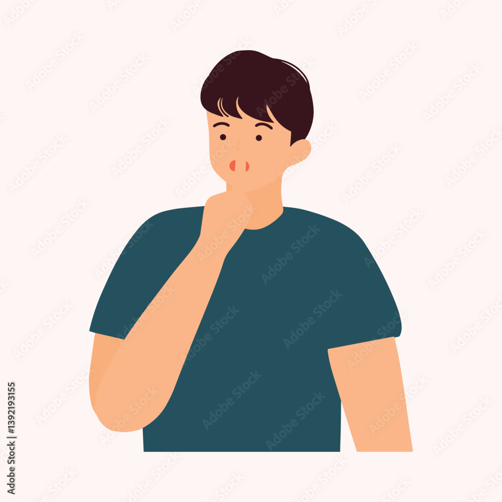 Man Thinking and Pondering. A thoughtful man with his hand on his chin, representing deep thinking or decision-making. Great for illustrations related to decision-making, or problem-solving Man Thinking and Pondering. A thoughtful man with his hand on his chin, representing deep thinking or decision-making. Great for illustrations related to decision-making, or problem-solving
