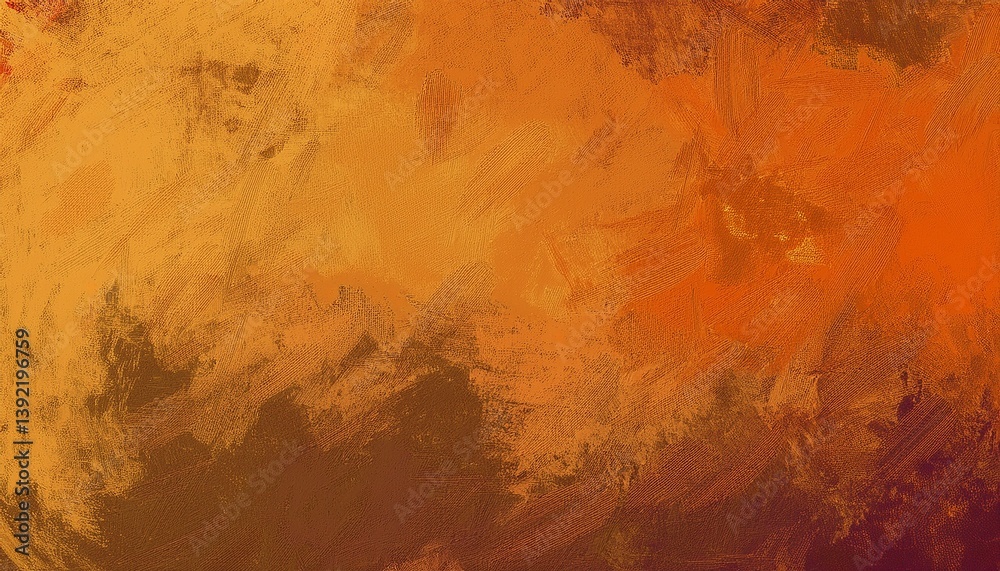 Naklejka premium Abstract orange yellow brown background. Toned cement plaster wall surface. Autumn, Thanksgi