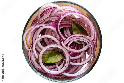 thinly sliced purple onions