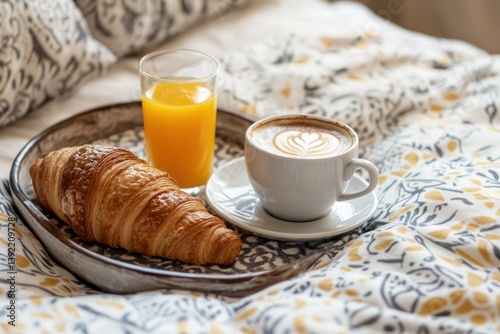 croissant and coffee