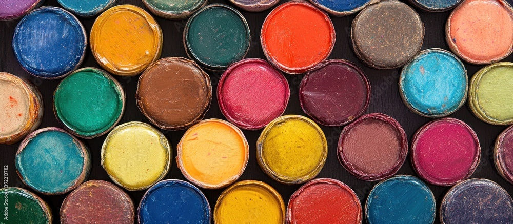 Vibrant Hues: A Colorful Collection of Paint Pots Vibrant Hues: A Colorful Collection of Paint Pots