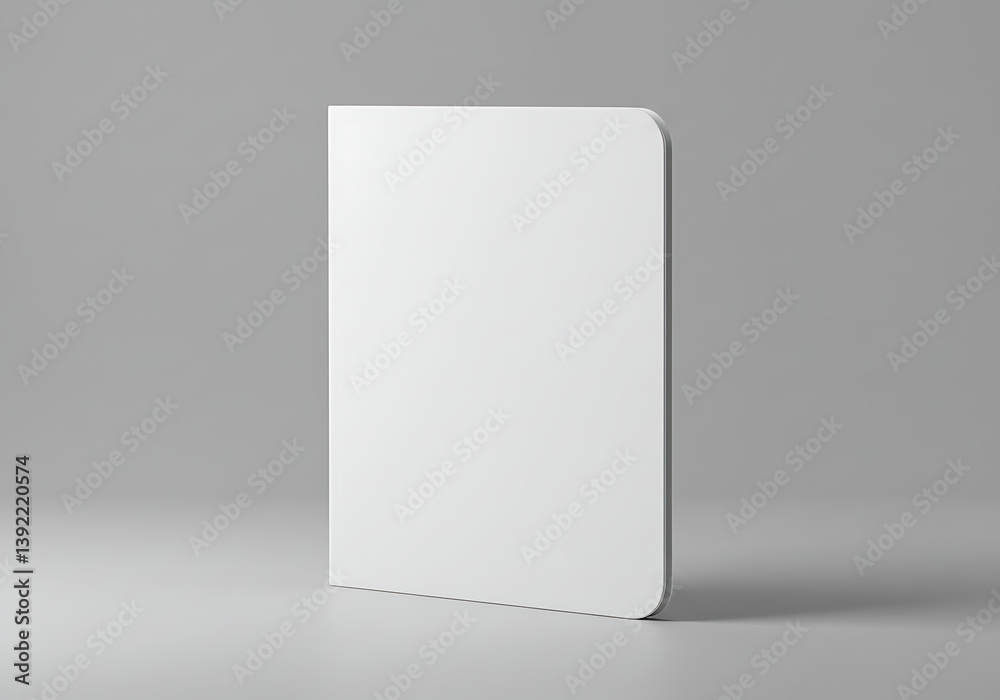Blank white notebook mockup for branding and design presentation use Blank white notebook mockup for branding and design presentation use