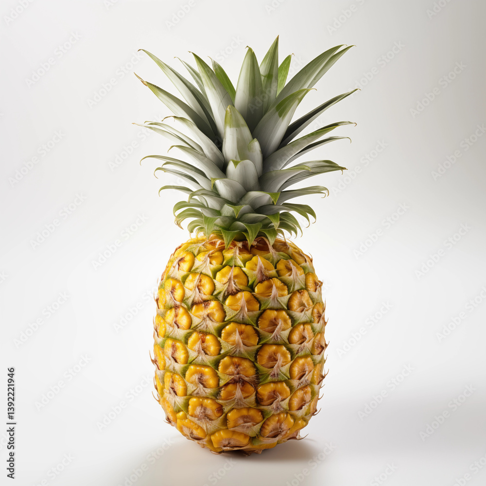 Fototapeta premium Ripe Pineapple Fruit Studio Shot Tropical Food