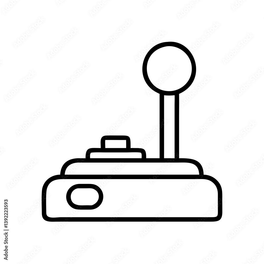 Retro arcade game joystick vector icon illustration for gaming and entertainment design projects use now Retro arcade game joystick vector icon illustration for gaming and entertainment design projects use now