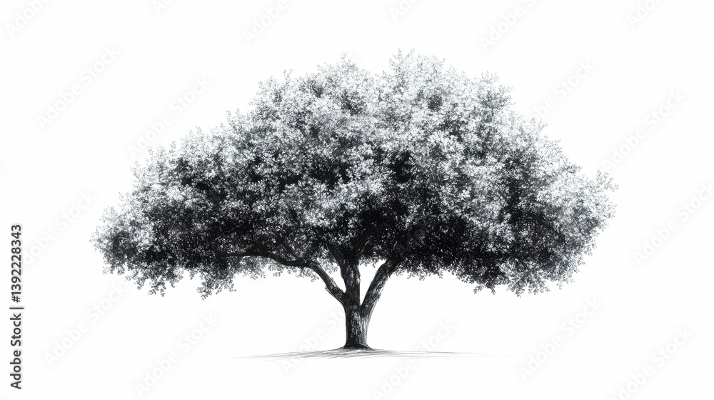 Fototapeta premium drawing of the tree illustration