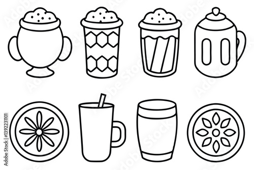 Neer Mor Line Art Illustration Unique Style for Visual Art  