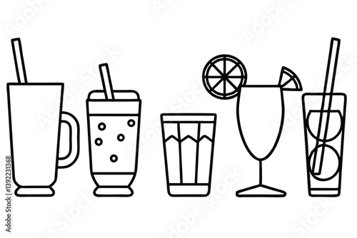 Neer Mor Line Art Illustration Unique Style for Visual Art  