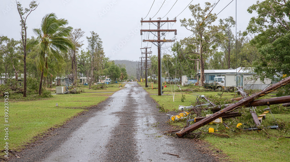 Hurricane Aftermath: Damaged Infrastructure and Homes Hurricane Aftermath: Damaged Infrastructure and Homes